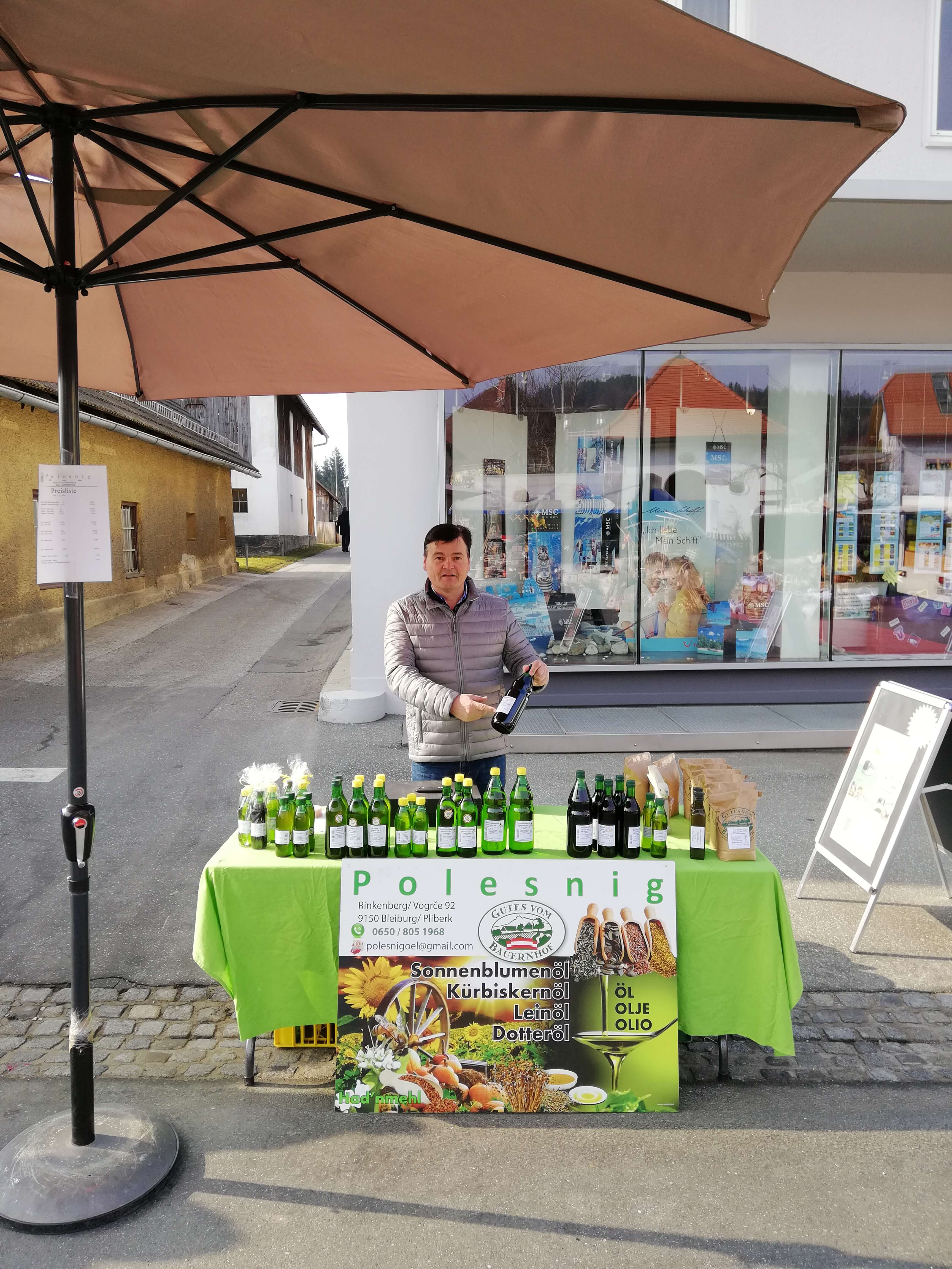 Verkaufsstand von Fam. Polesnig